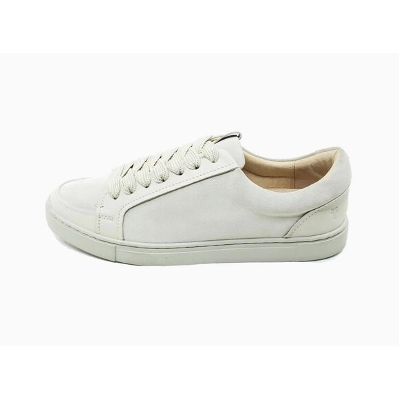 Frye Ivy Low Lace Ivory Leather Sneakers Womens Size US 9.5M - Picture 1 of 12